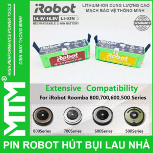 Pin robot hút bụi iRobot Roomba Seri – 14.4V 4000mAh new